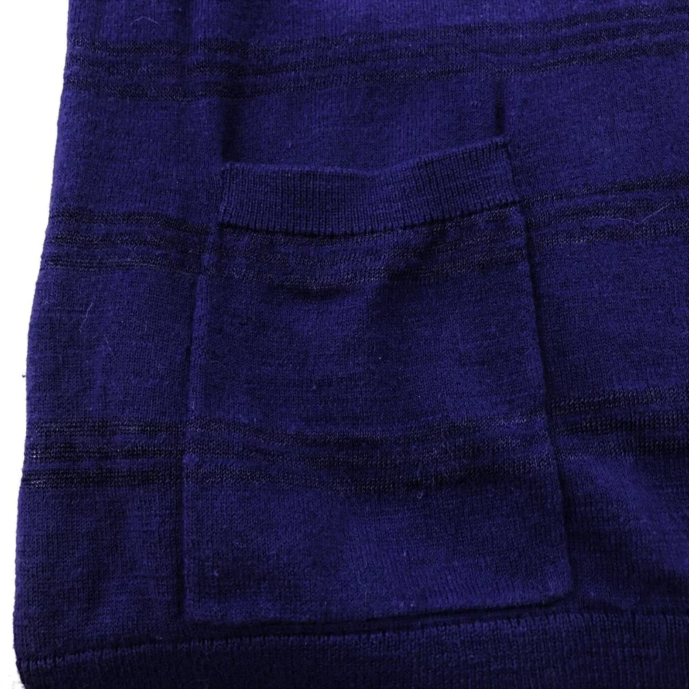 Ann Taylor LOFT Long Sleeve Purple Striped Cardigan Sweater Size XL